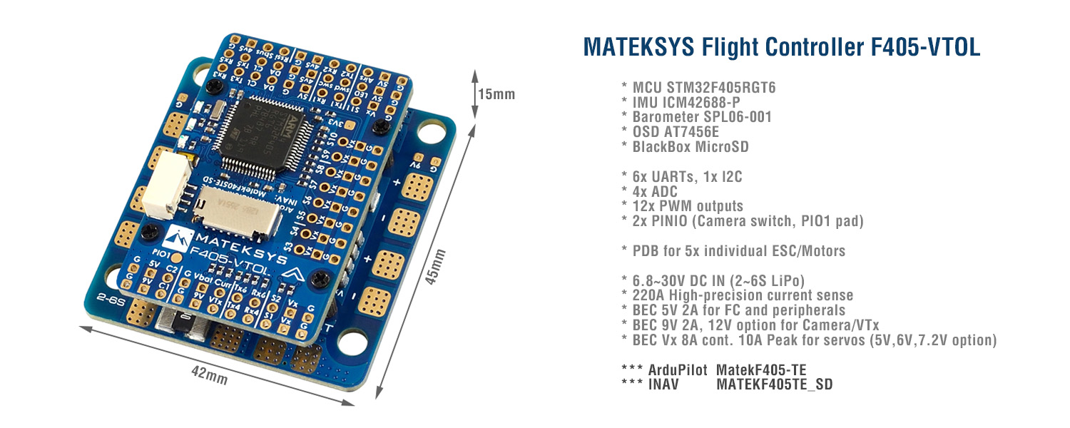 Flugsteuerung-Matek-F405-VTOL-mit-Barometer-OSD-MicroSD-Karte-und-Blackbox-fuumlr-2-6S-LiPo-geeignet-1989013-6